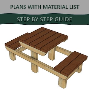 Picnic Table Plans - Two Person Picnic Table Plans -  Picnic Table - Picnic Table Plans