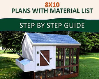 8x10 Chicken Coop Plans: DIY Building Guide (Printable)