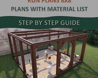 8x8 Chicken Coop Run Plans: DIY Step-by-Step Guide