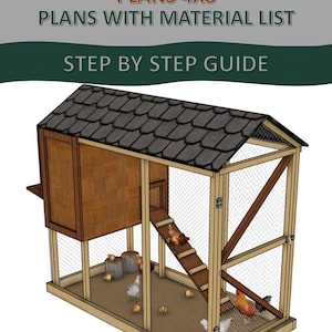 4x8 Chicken Coop Plans: DIY Chicken Run Pattern (Digital Download)
