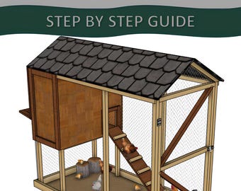 4x8 Chicken Coop Plans: DIY Chicken Run Pattern (Digital Download)