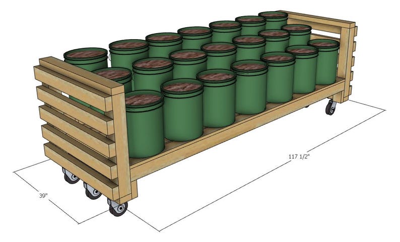 DIY 21 Bucket Tiered Garden Stand Plans 5-gallon (digital PDF Download ...