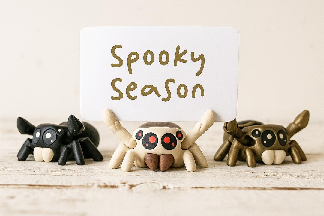 3D Printed Jumping Spider Note Holder – Articulated Spider Toy - Etsy