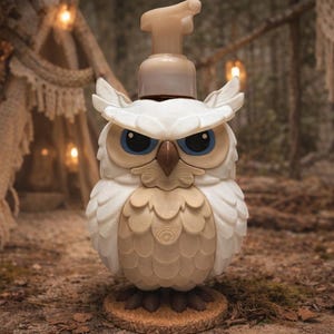 3D Printed Owl Soap Holder or Decor | Rustic Woodland Boho Organizer ...