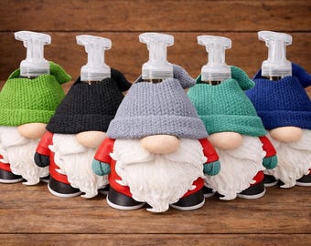 Cozy Gnome Soap Holder | Bath & Body Works Soap Holder | Holiday Soap Dispenser Cover | foaming soap holder Gnome | Christmas Kitchen