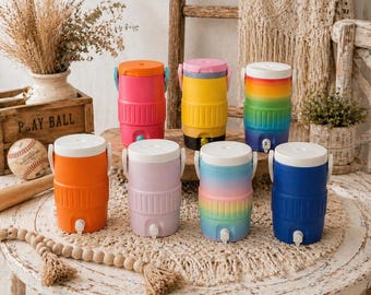 Sideline Cooler Can Holder 12 oz, 3D Printed Koozie with Handle, Soda Can Holder, Drink Cooler Style Koozie, Portable Beverage Holder Gift