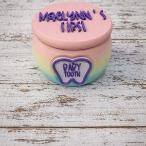 Personalized Tooth Fairy Jar – Dino / Fairy Topper, tooth keepsake jar, tooth fairy jar baby teeth name