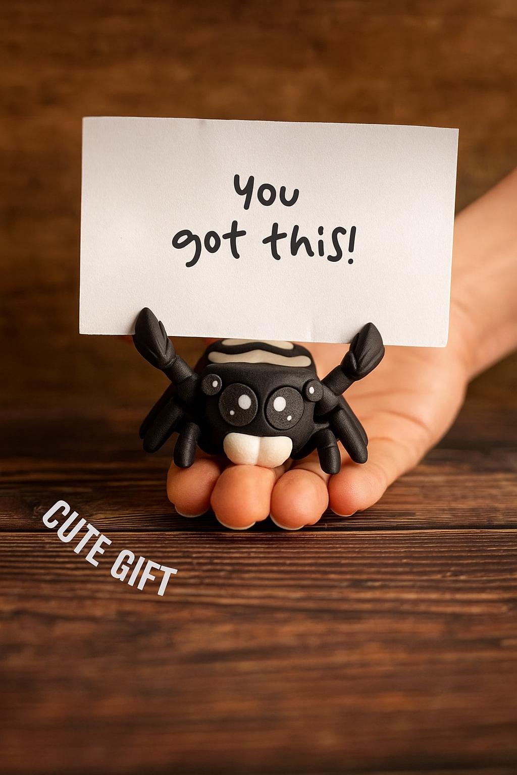 3D Printed Jumping Spider Note Holder – Articulated Spider Toy - Etsy