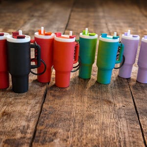 Tumbler ChapStick Holder Keychain | 3D Printed Lip Balm Holder | Water Bottle Clip | Bag & Backpack Chapstick Case | hidden storage