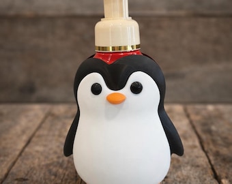 Cute Penguin Soap Holder Bath & Body Works Soap Holder | Holiday Soap Dispenser Cover | Reindeer Gnome Snowman Nutcracker Christmas Kitchen