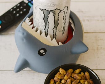 Stanley the Drink-snapping Shark 3D Printed– Drink Holder, Drink