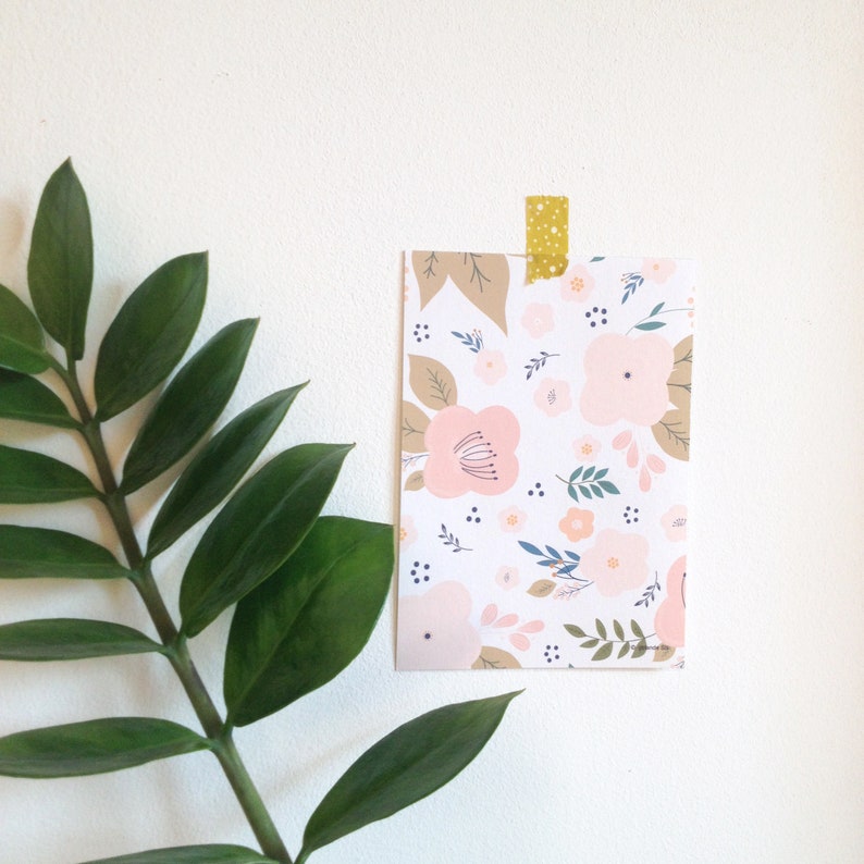 Florale Muster Karten gesetzt | Etsy
