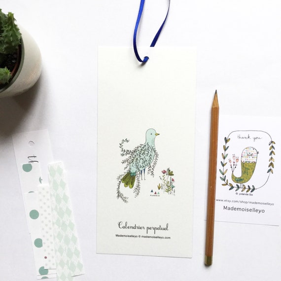 Calendrier Perpetuel Pour Noter Les Anniversaires Etsy Calendrier Perpetuel Pour Noter Les Anniversaires Etsy