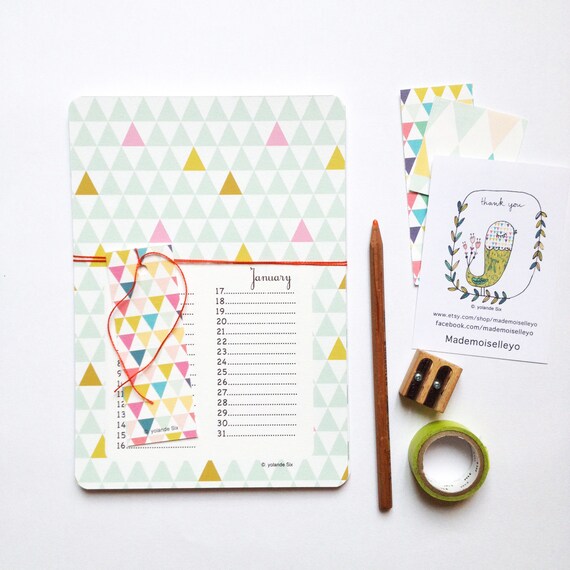Calendrier Perpetuel Pour Noter Les Anniversaires Etsy