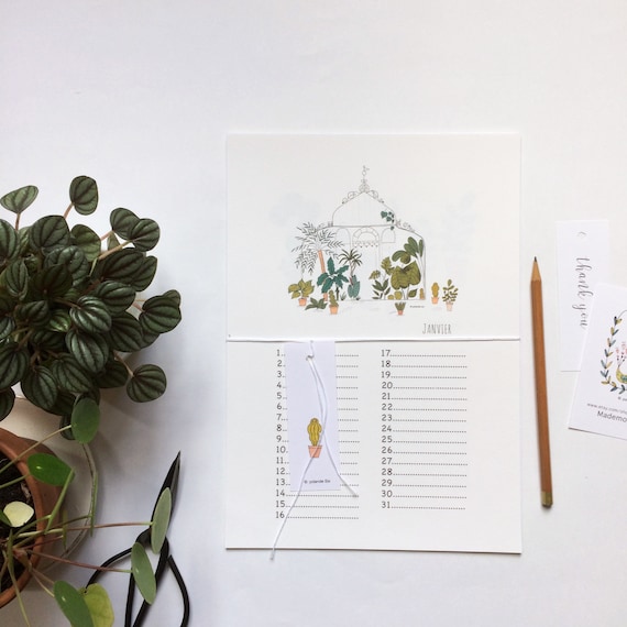 Calendrier Pour Noter Les Anniversaires Etsy