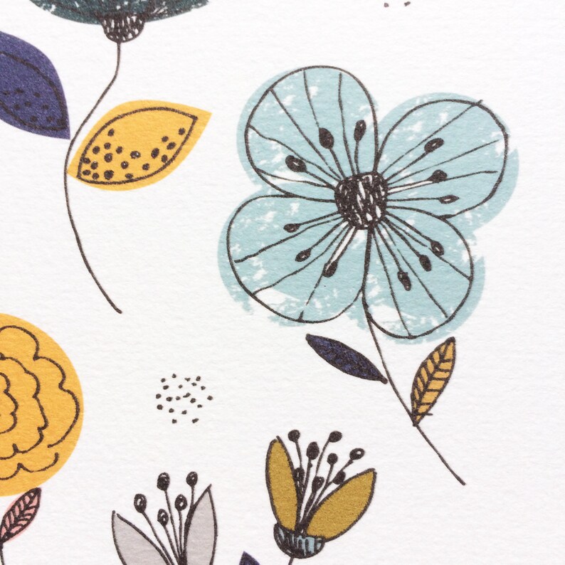 Floral Cards Set - Etsy