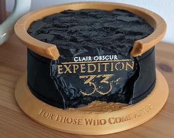 Clair Obscur Expedition 33 Inspired Cup Holder: Customizable Gaming Desk Organizer | Gaming Room Decor | Personalized Gift | Desk Setup