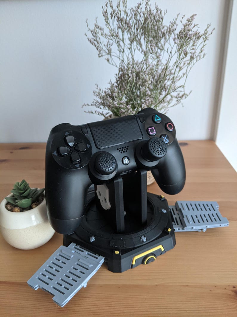 Helldivers Controller Stand | PS4, PS5, PC Gamepad Holder | Desk & Gaming Room Decor | Sci-Fi Gamer Gift | PlayStation Accessory Display image 1