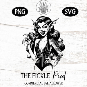 Summerween Beach Vampire PNG SVG, Vampire Woman Sumertime, Spooky Summer, Summer Png, Trendy Png, Halloween Png, Spooky Vibes, Goth, Gothic