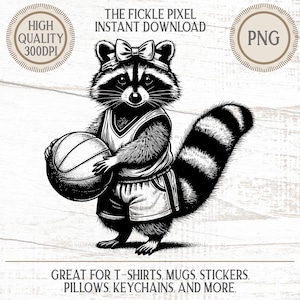 Raccoon Basketball Shirt - Etsy