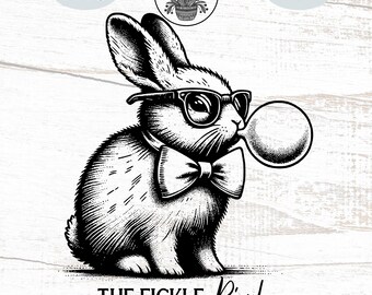 Bunny Bubblegum PNG Clipart | Easter Sublimation, Commercial Use (Instant Download)