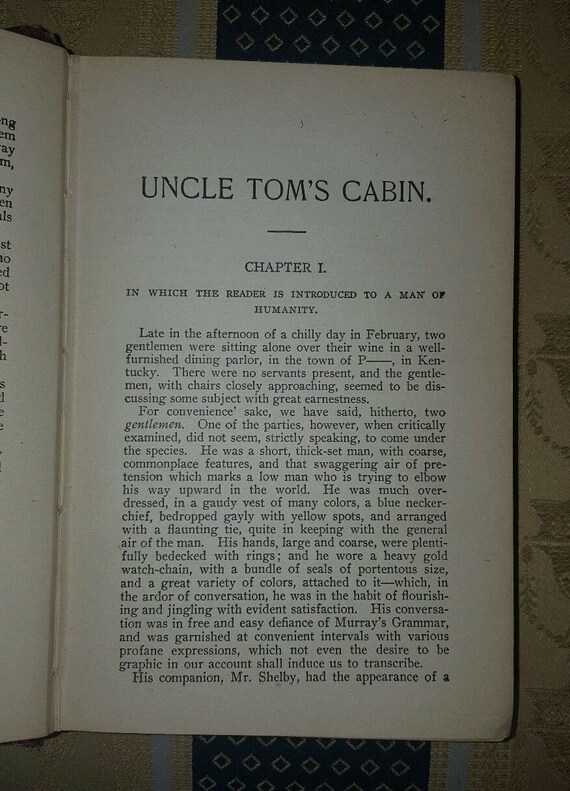 Antique Uncle Tom S Cabin Hardcover Book Special New Etsy