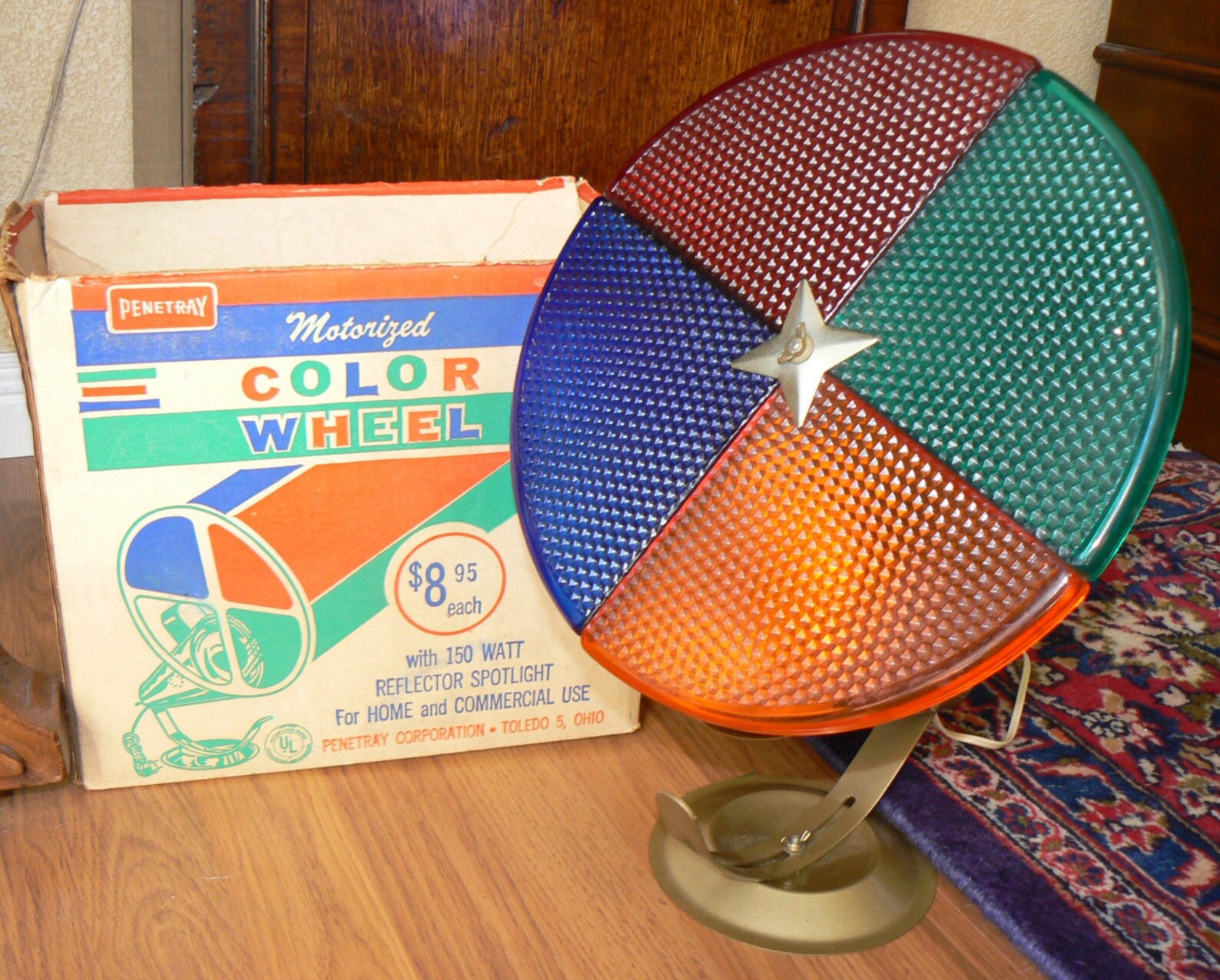 Vintage 50s 60s Motorized Color Wheel Light for Etsy