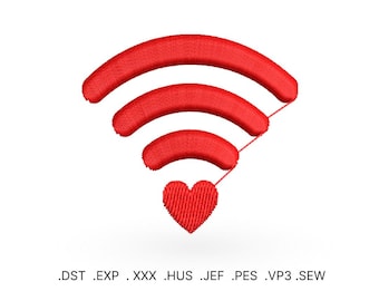 Love WIFI Connection-borduurbestand voor borduurmachine - DIRECT DOWNLOADEN