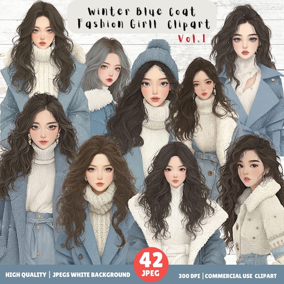 Winter Blue Coat Fashion Girl Clipart Winter Blue Coat Fashion Girl Clipart Winter Blue Coat Fashion Girl Clipart