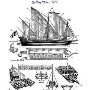 Dvina - Wooden Ship Model Assembly Plans: Build Your Own Historic Vessel