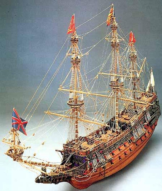 ガレオン船「ソブリン・オブ・ザ・シーズ」1638年（マントヴァ