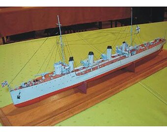 Destroyer Novik 1911 Wooden Ship Model Plans – Historic Vessel Assembly (Digital Files)