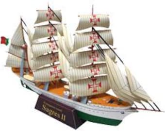 Kit di carta NRP Sagres – Modello di nave 3D (piani PDF)