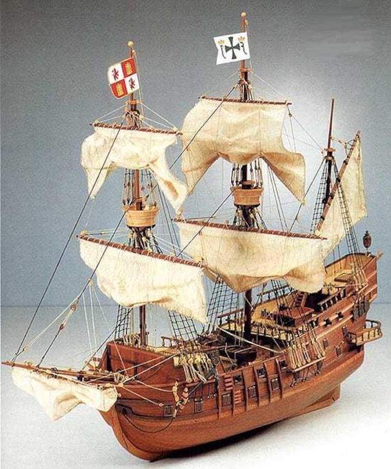 サンフランシスコ XVI ガレオン船 - 木製船体模型の組み立て図 - Etsy 日本