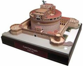 Castel Sant' Angelo PaperCraft Model Kit | 3D Historical Landmark (PDF Templates)