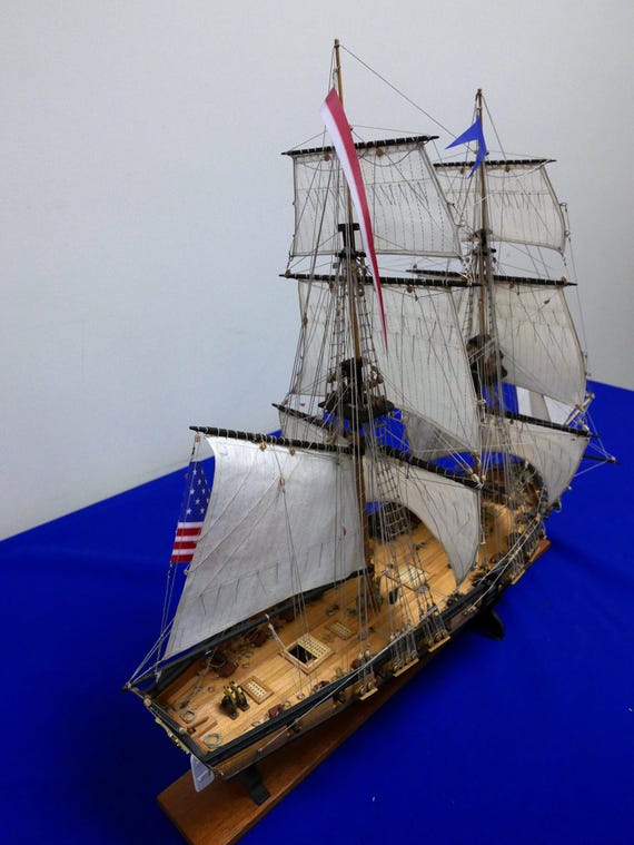 Brig USS Eagle 1814 - Wooden Ship Model Assembly Plans: Build Your