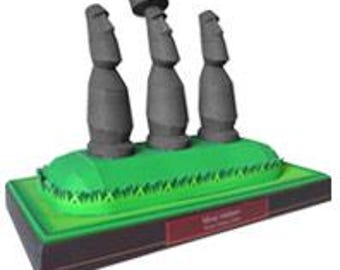 Moai Statue Model Papercraft Kit | 3D Historical Landmark (PDF Templates)