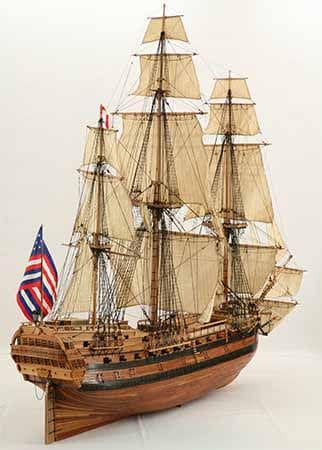 Frigate Bon Homme Richard 1779 (Ancre)- Wooden Ship Model Assembly Plans: Build Your Own Historic Vessel