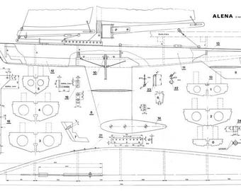 Alena sailboat- Wooden sailboat Model Assembly Plans: Build Your Own Historic Vessel