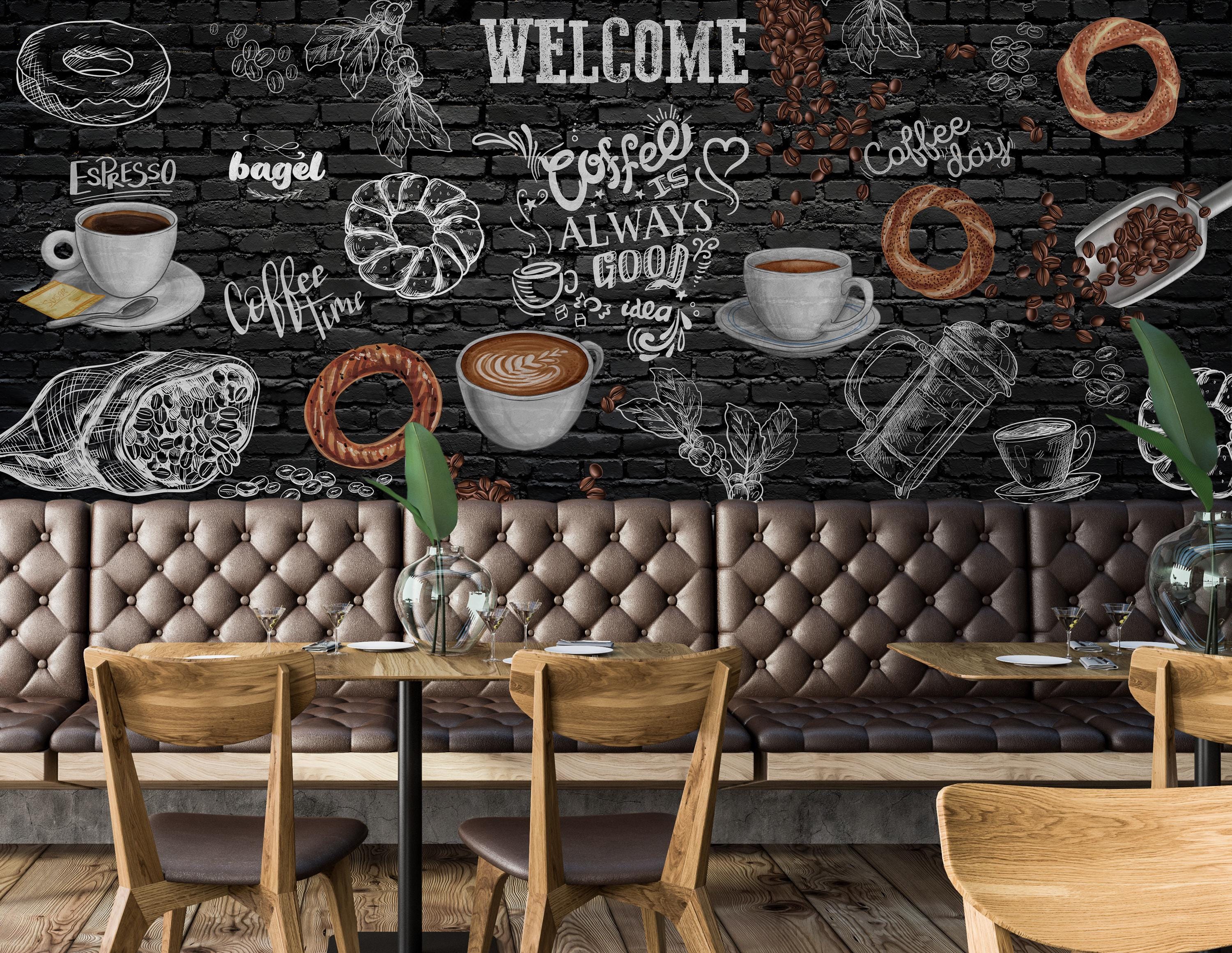 Papel tapiz de cafe - Etsy México, image size:3000x2321