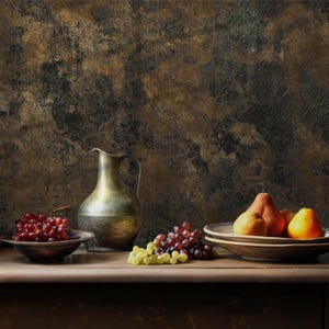 Concrete Looking Wallpaper - Peel and Stick - Vintage Wallpaper - Rustic Effect Wall Mural- Grunge Wallpaper Mural