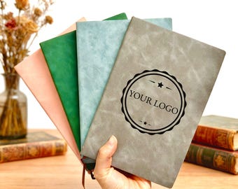 Customized Leather Journal, Business Journal, Logo Journal, Notebook Journal, Custom Journal, Business Gift, Business Logo Gifts, Corporate