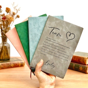 Najlepszy dziennik zespołowy, niestandardowe dzienniki hurtowe, prezent firmowy, prezent z okazji docenienia zespołu, prezent na tydzień doceniania, prezent z podziękowaniami dla pracownika, prezent dla współpracownika