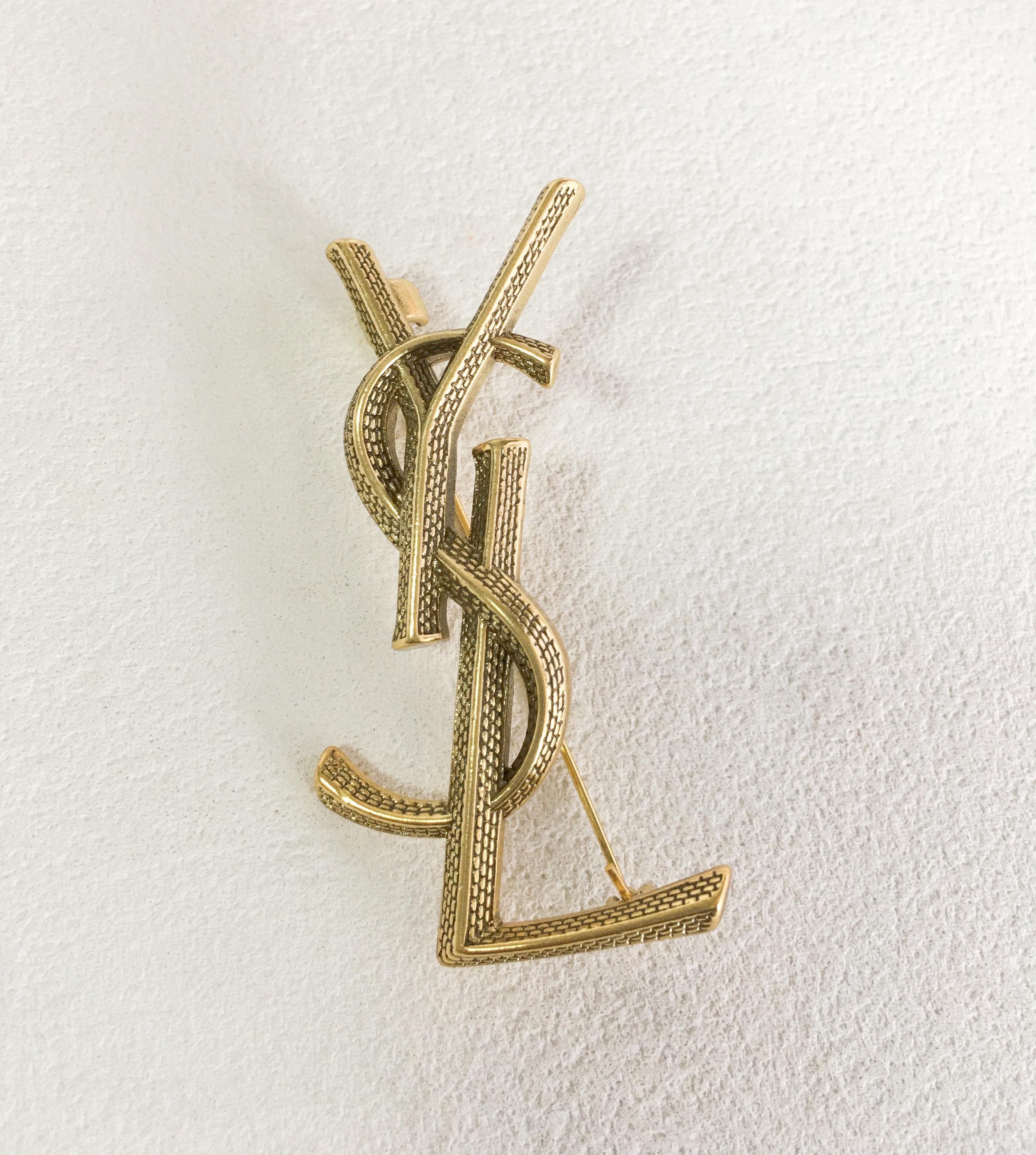 Authentic Ysl Brooch - Etsy