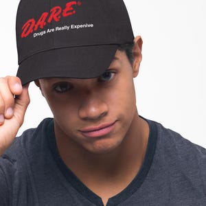 Retro D.A.R.E. Trucker Hat - Nostalgic Style, Snapback Cap, Casual Everyday Wear, Gift for Teens and Adults, Festival Headwear