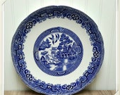 Beautiful Petrus Regout Co. Willow Large Plate Platter 13 inch Made in Holland China plate wall decor Farmhouse kitchen decor