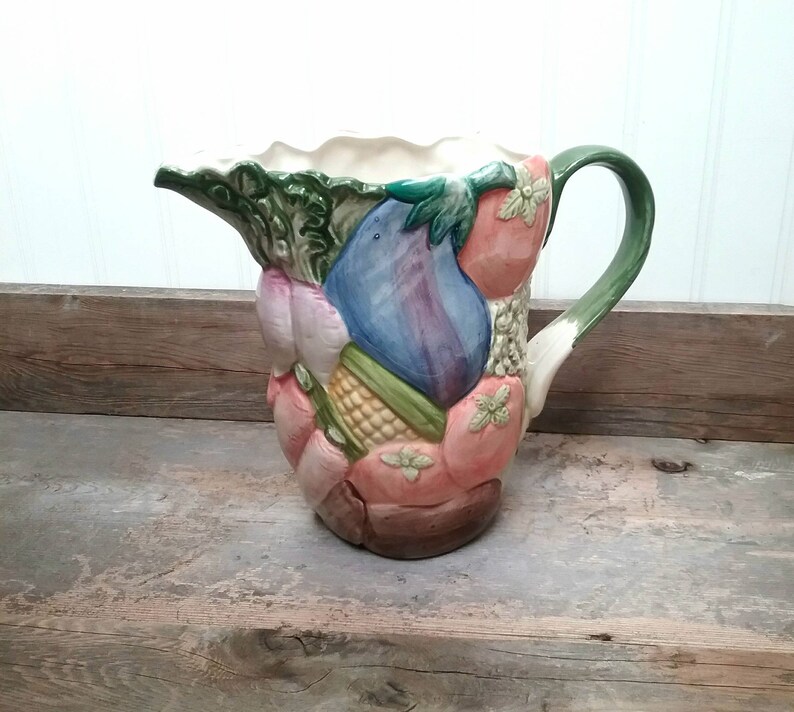 Fitz and Floyd Classics Collectable Vegetable Pitcher with | Etsy
