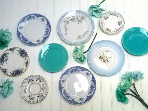 Blue And White Curated Wall Decor Or Eclectic Tea Set French Etsy