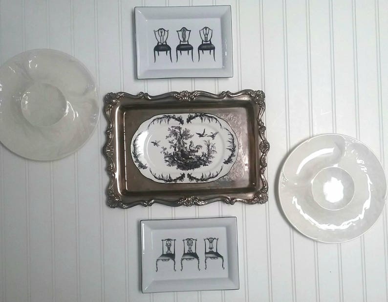 French Plate Curated Wall Decor Or Eclectic Tea Set Romantic Etsy