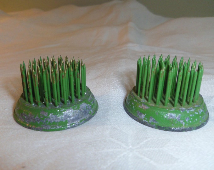 Metal Pin Frogs for Flower Arrangements 2 Marked Vogue Base Etsy